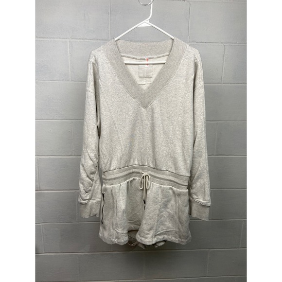 NWT FP Movement Intercept Romper Relaxed Fit Athleisure Medium Heather Grey‎ - Picture 1 of 7